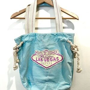 Blue Las Vegas Tote Bag